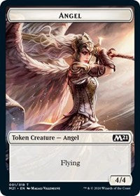 Angel // Knight Double-sided Token [Core Set 2021 Tokens] | Event Horizon Hobbies CA