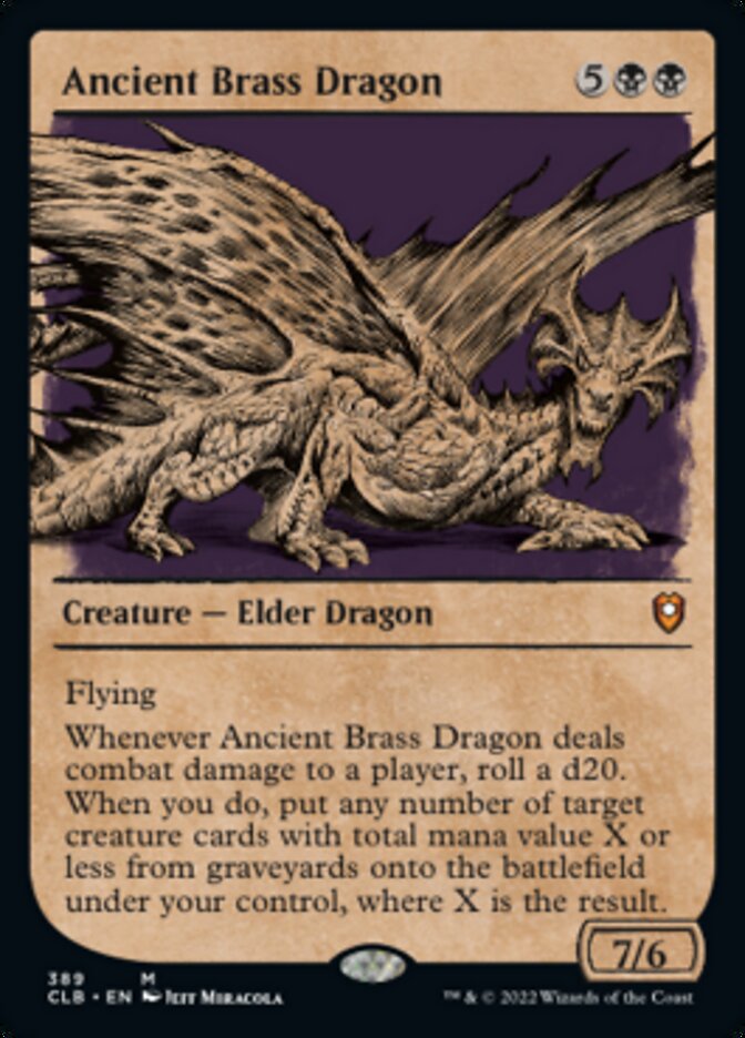 Ancient Brass Dragon (Showcase) [Commander Legends: Battle for Baldur's Gate] | Event Horizon Hobbies CA
