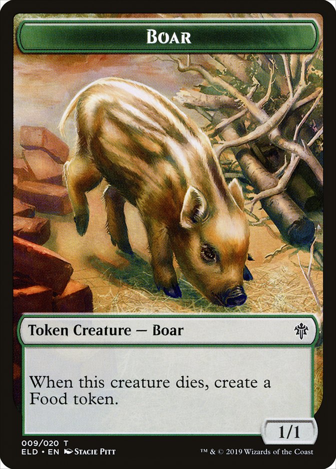 Boar [Throne of Eldraine Tokens] | Event Horizon Hobbies CA