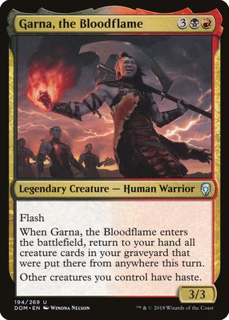 Garna, the Bloodflame [Dominaria] | Event Horizon Hobbies CA