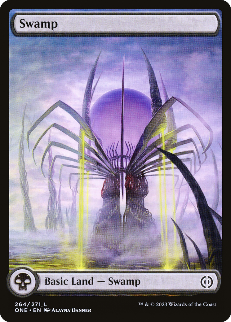 Swamp (264) (Full-Art) [Phyrexia: All Will Be One] | Event Horizon Hobbies CA