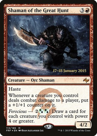 Shaman of the Great Hunt [Fate Reforged Promos] | Event Horizon Hobbies CA