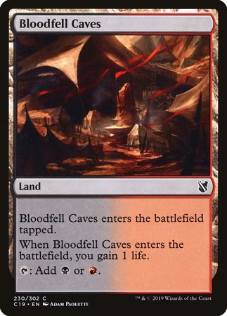 Bloodfell Caves [Commander 2019] | Event Horizon Hobbies CA