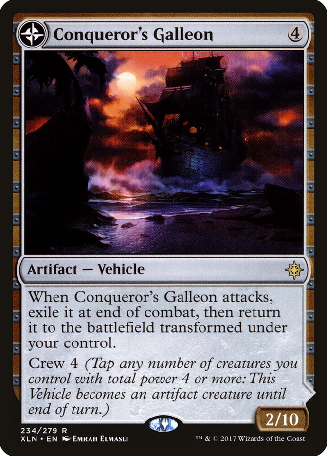 Conqueror's Galleon // Conqueror's Foothold [Ixalan] | Event Horizon Hobbies CA