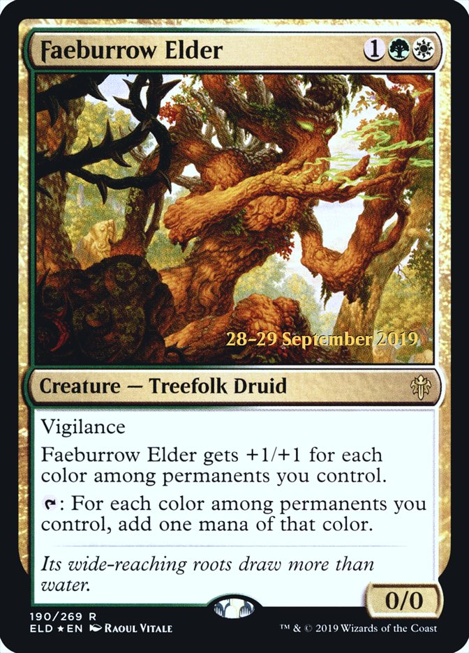 Faeburrow Elder  [Throne of Eldraine Prerelease Promos] | Event Horizon Hobbies CA