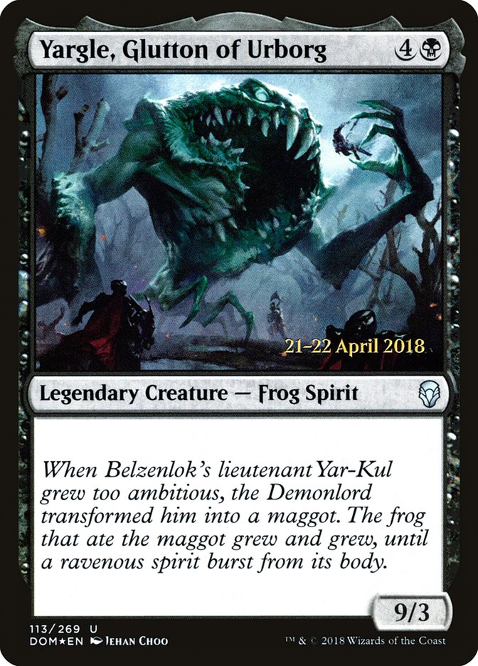 Yargle, Glutton of Urborg  [Dominaria Prerelease Promos] | Event Horizon Hobbies CA