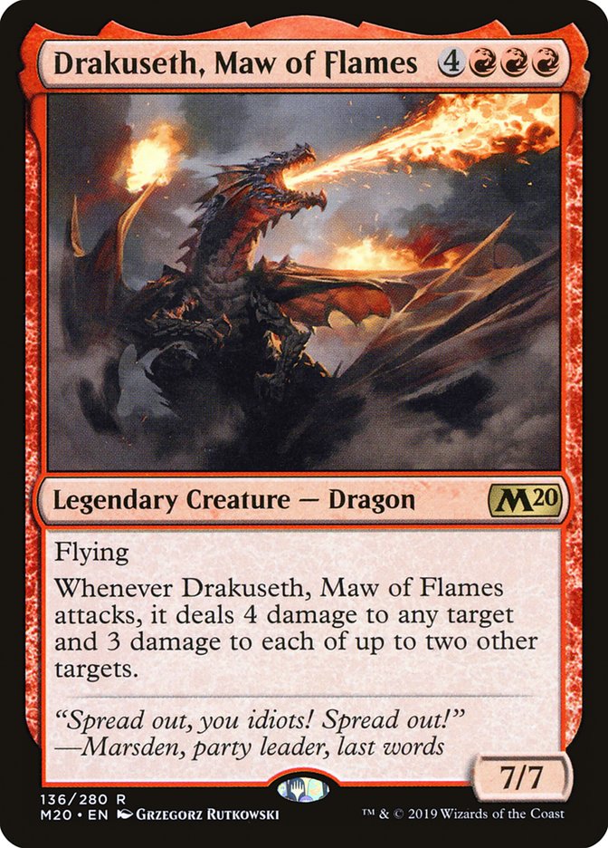 Drakuseth, Maw of Flames [Core Set 2020] | Event Horizon Hobbies CA