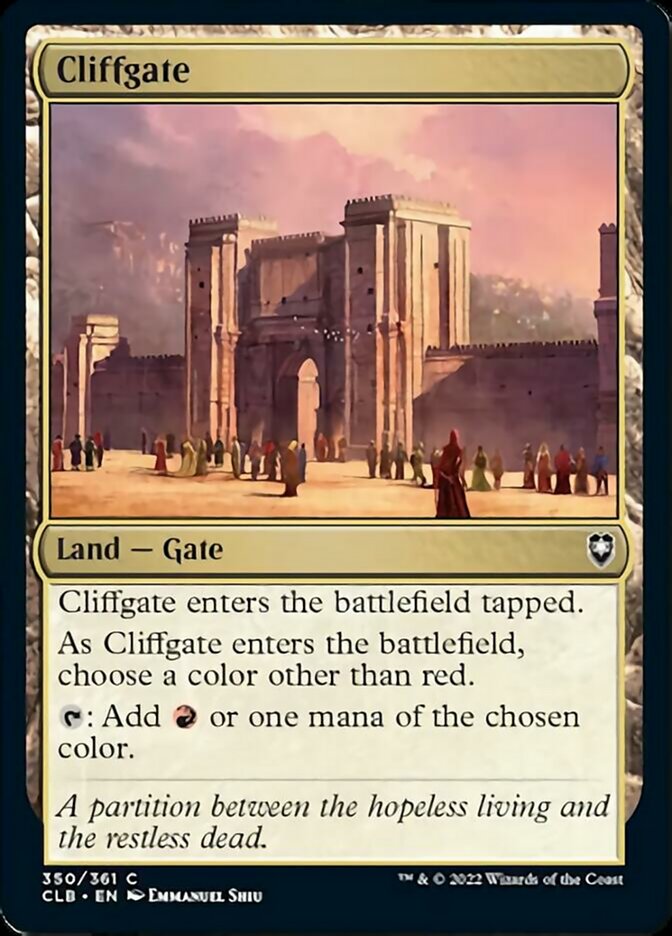 Cliffgate [Commander Legends: Battle for Baldur's Gate] | Event Horizon Hobbies CA