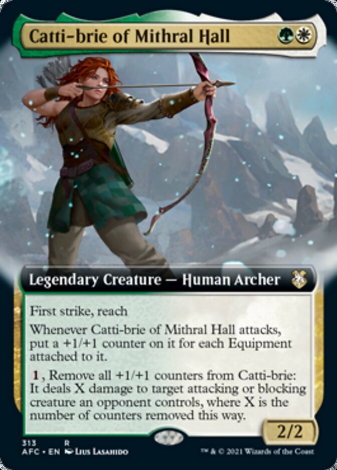 Catti-brie of Mithral Hall (Extended) [Dungeons & Dragons: Adventures in the Forgotten Realms Commander] | Event Horizon Hobbies CA