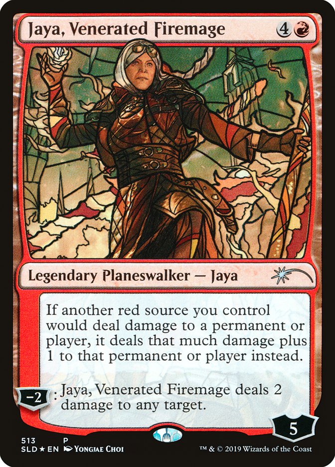 Jaya, Venerated Firemage (Stained Glass) [Secret Lair Drop Promos] | Event Horizon Hobbies CA
