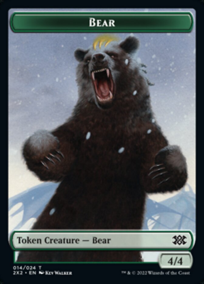 Bear // Knight Double-sided Token [Double Masters 2022 Tokens] | Event Horizon Hobbies CA