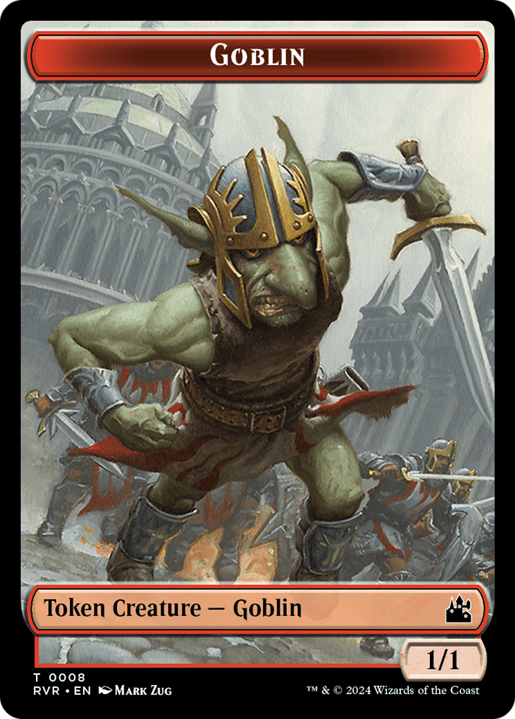 Goblin (0008) // Goblin (0009) Double-Sided Token [Ravnica Remastered Tokens] | Event Horizon Hobbies CA