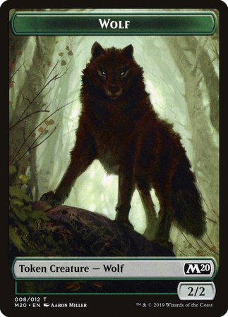 Wolf Token [Core Set 2020 Tokens] | Event Horizon Hobbies CA