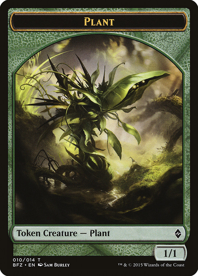 Plant [Battle for Zendikar Tokens] | Event Horizon Hobbies CA