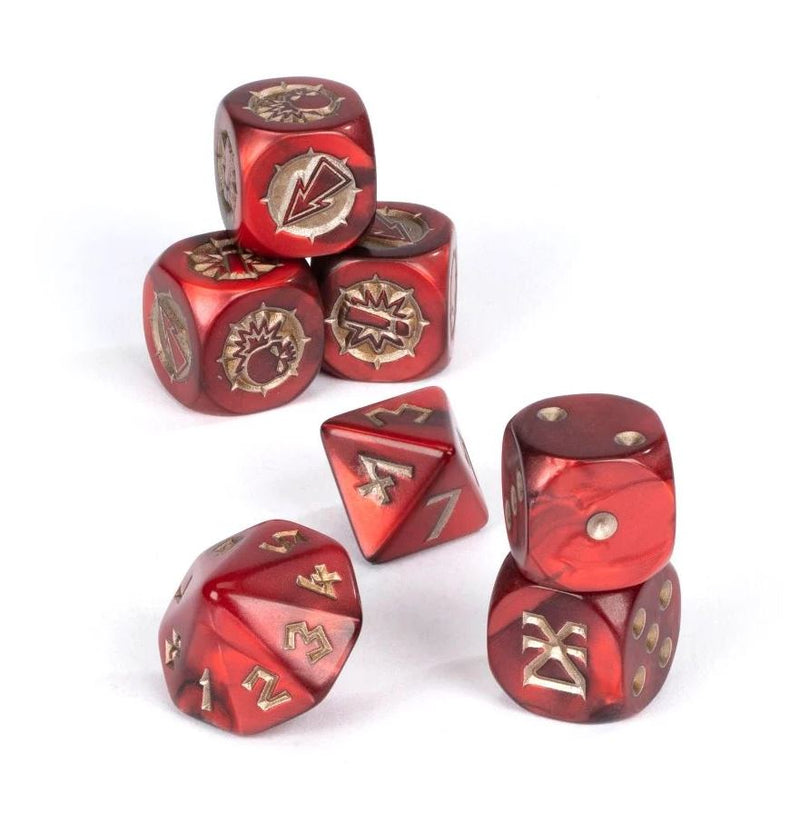 Khorne Blood Bowl Team Dice