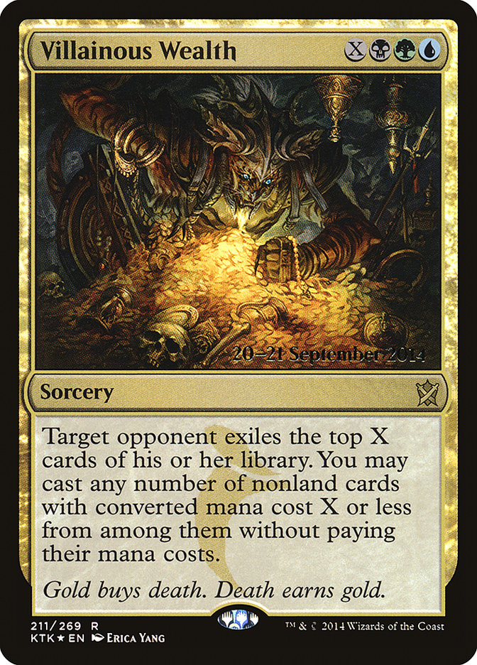 Villainous Wealth  [Khans of Tarkir Prerelease Promos] | Event Horizon Hobbies CA