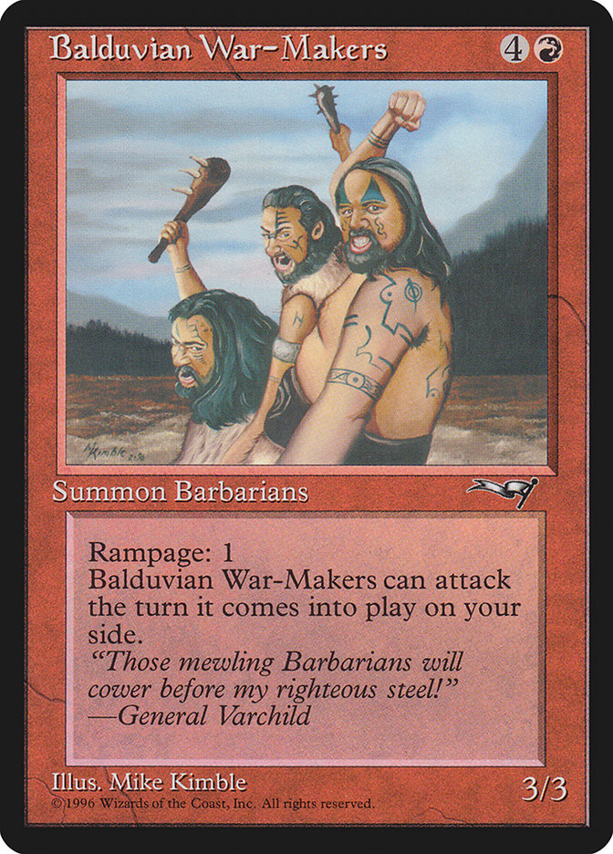 Balduvian War-Makers (Treeline Background) [Alliances] | Event Horizon Hobbies CA