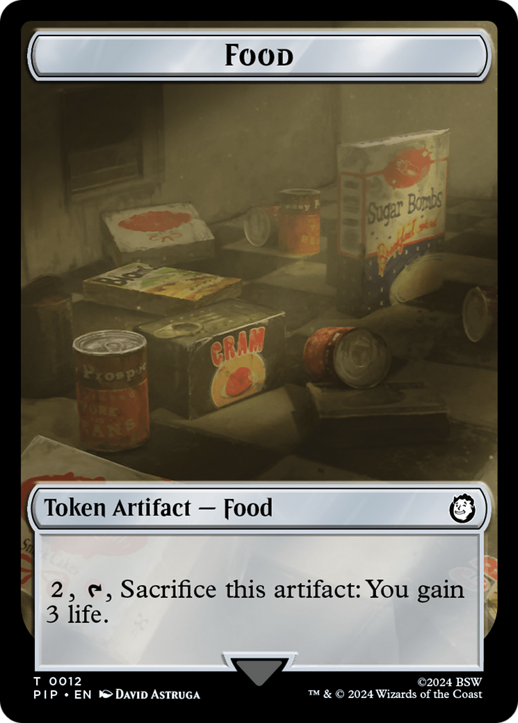 Food (0012) // Thopter Double-Sided Token [Fallout Tokens] | Event Horizon Hobbies CA