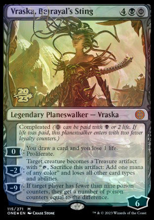 Vraska, Betrayal's Sting [Phyrexia: All Will Be One Prerelease Promos] | Event Horizon Hobbies CA