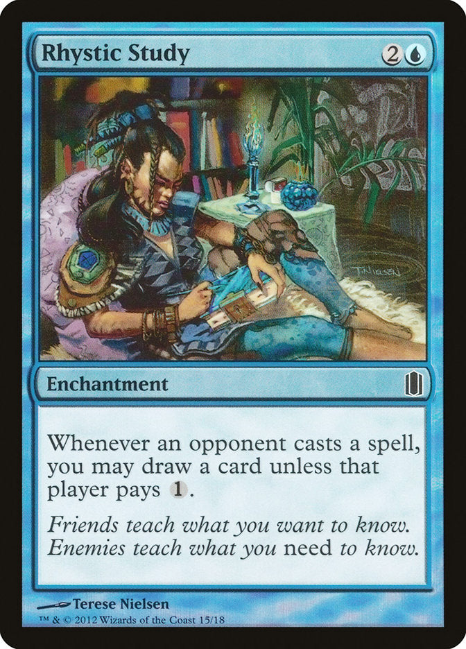 Rhystic Study [Commander's Arsenal] | Event Horizon Hobbies CA