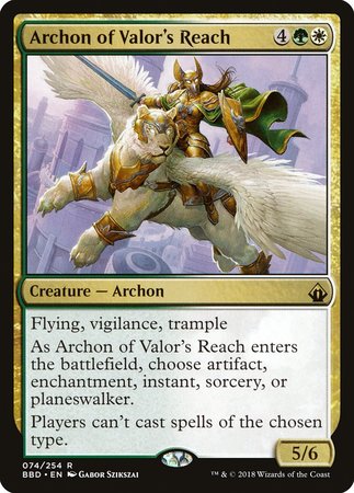 Archon of Valor's Reach [Battlebond] | Event Horizon Hobbies CA