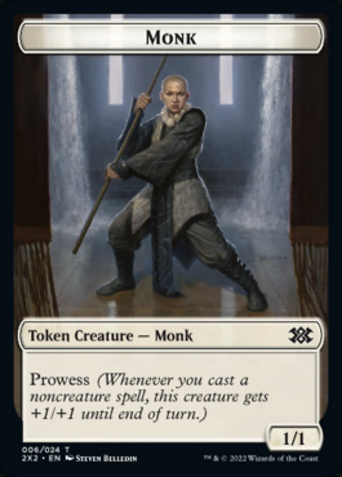 Monk Token [Double Masters 2022 Tokens] | Event Horizon Hobbies CA