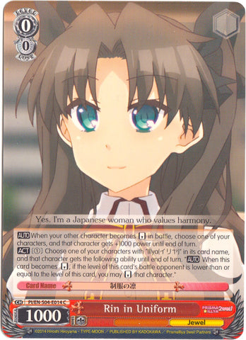 Rin in Uniform (PI/EN-S04-E014 C) [Fate/kaleid liner PRISMA ILLYA DX]