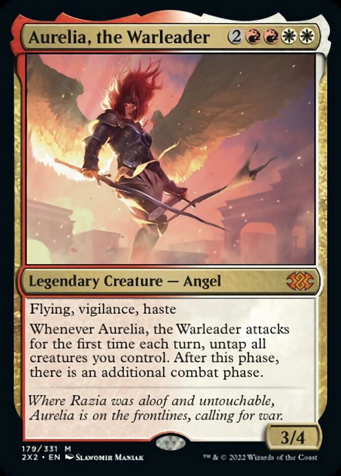 Aurelia, the Warleader [Double Masters 2022] | Event Horizon Hobbies CA