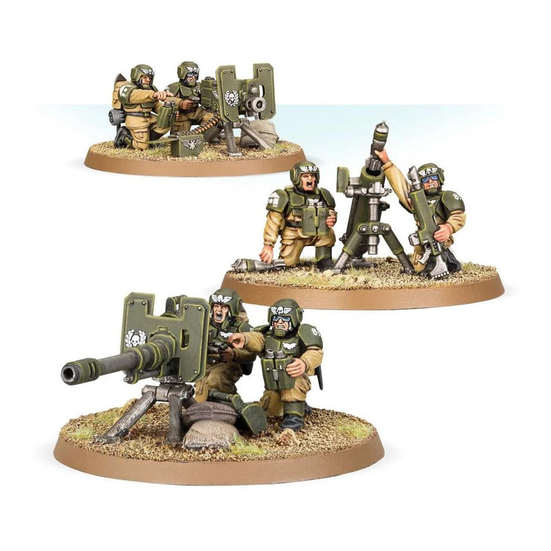 40K - Astra Militarum - Cadian Heavy Weapon Squad (Old Box)