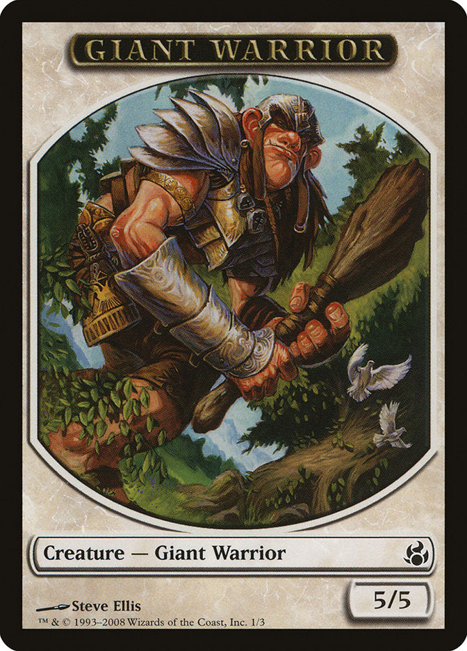 Giant Warrior [Morningtide Tokens] | Event Horizon Hobbies CA