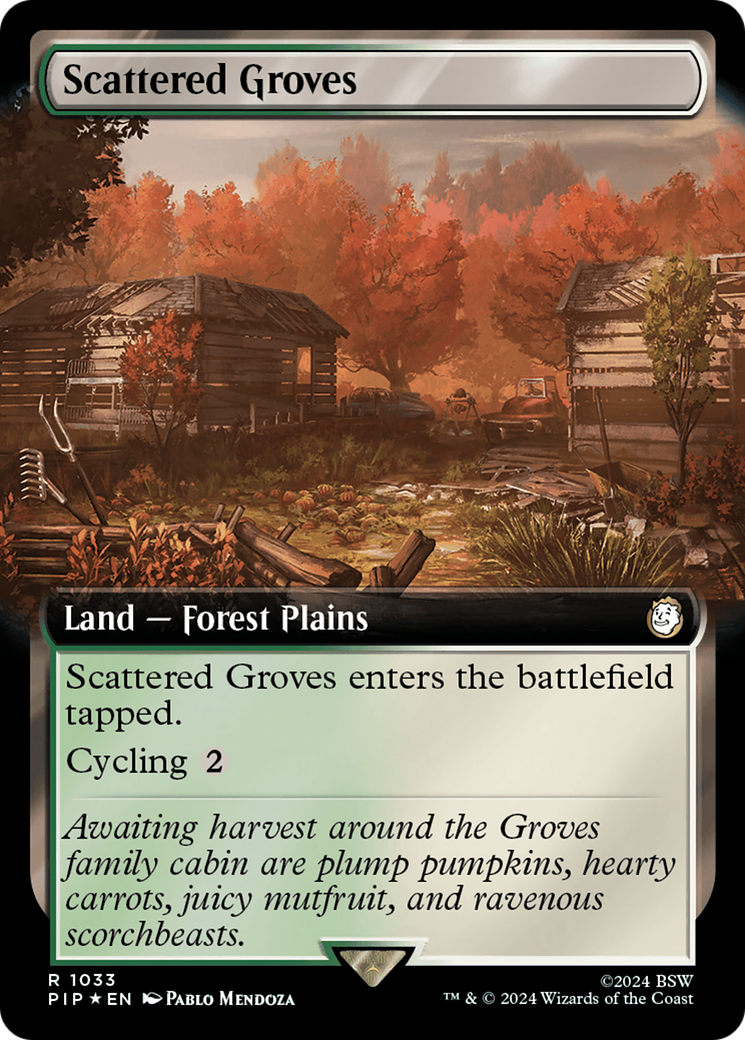 Scattered Groves (Extended Art) (Surge Foil) [Fallout] | Event Horizon Hobbies CA