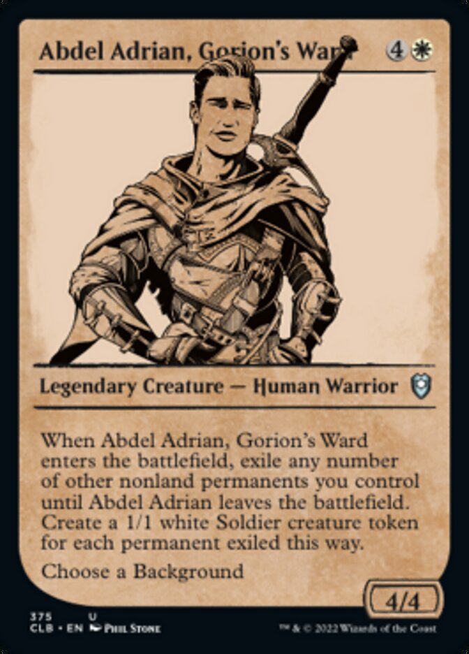 Abdel Adrian, Gorion's Ward (Showcase) [Commander Legends: Battle for Baldur's Gate] | Event Horizon Hobbies CA