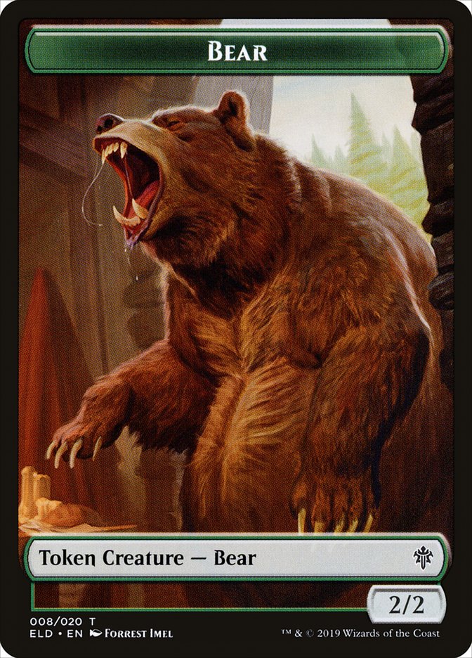 Bear [Throne of Eldraine Tokens] | Event Horizon Hobbies CA