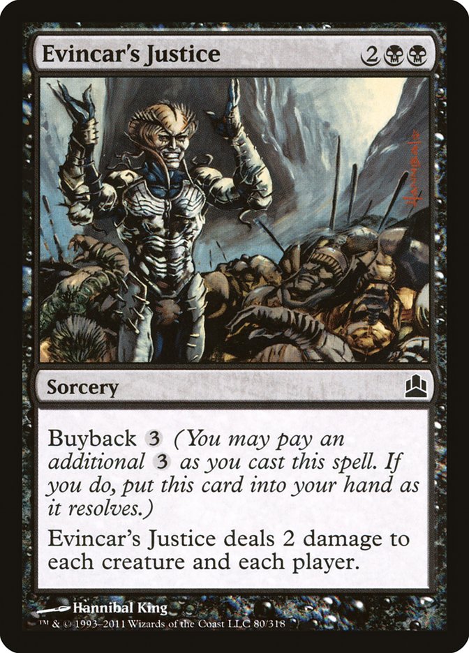 Evincar's Justice [Commander 2011] | Event Horizon Hobbies CA