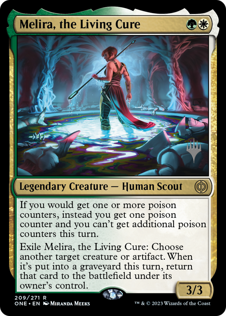 Melira, the Living Cure (Promo Pack) [Phyrexia: All Will Be One Promos] | Event Horizon Hobbies CA