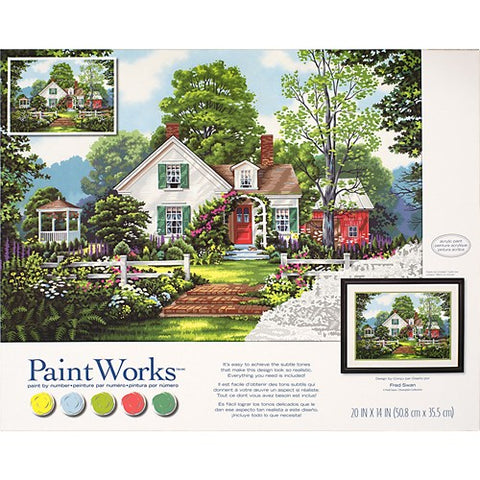 PaintWorks - Paint By Numbers - Summer Cottage