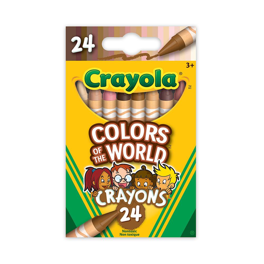 Crayola - Crayons, 24 Count - Colours of the World | Event Horizon Hobbies CA