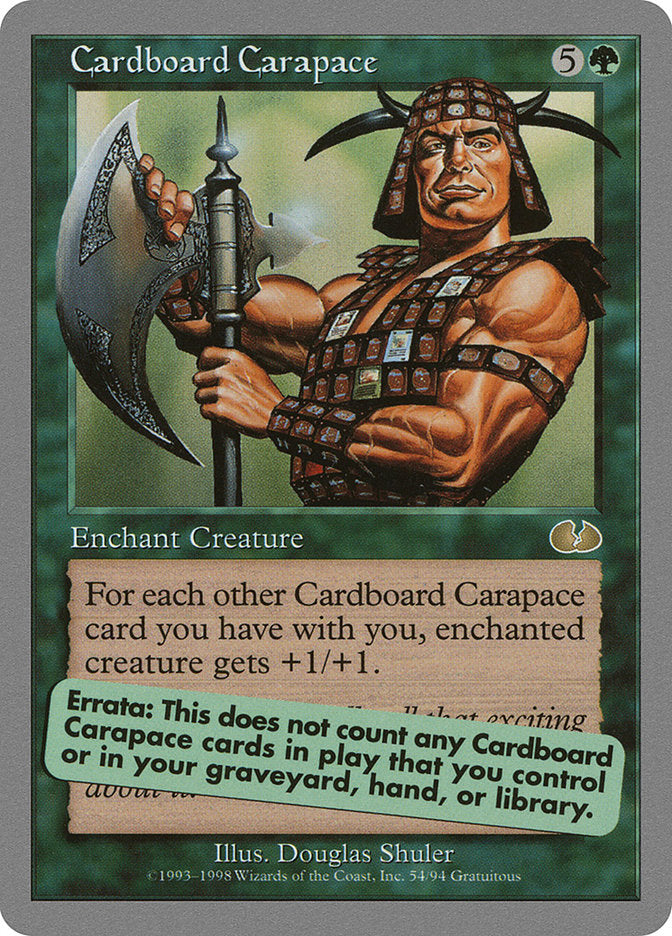 Cardboard Carapace [Unglued] | Event Horizon Hobbies CA