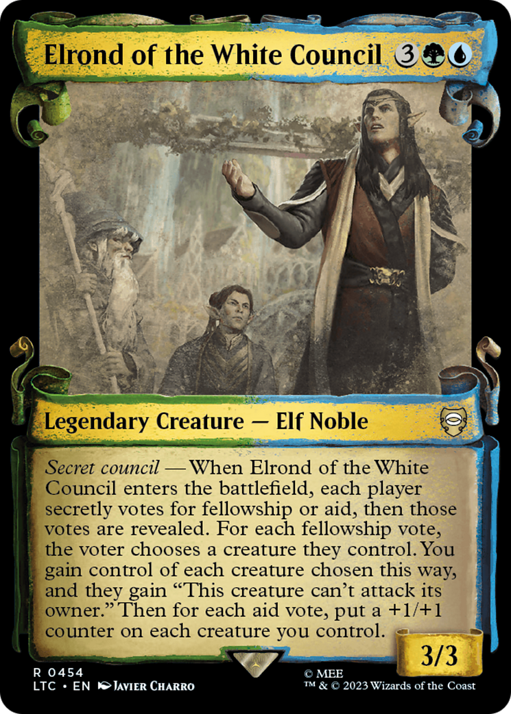 Elrond of the White Council [The Lord of the Rings: Tales of Middle-Earth Commander Showcase Scrolls] | Event Horizon Hobbies CA