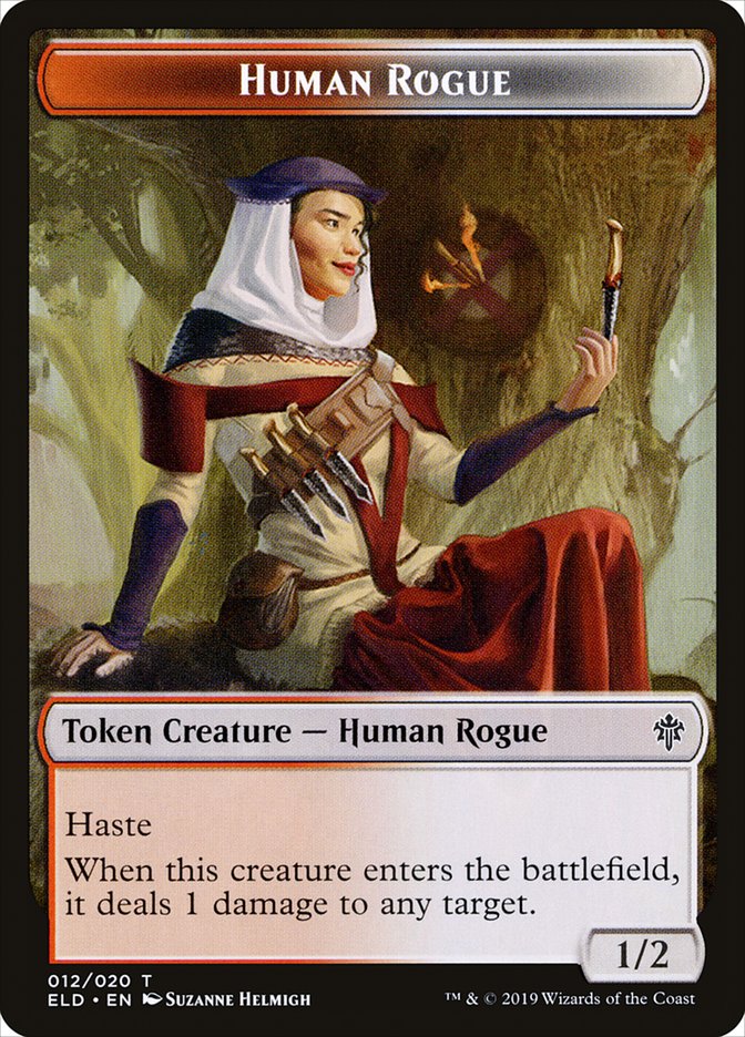 Human Rogue [Throne of Eldraine Tokens] | Event Horizon Hobbies CA