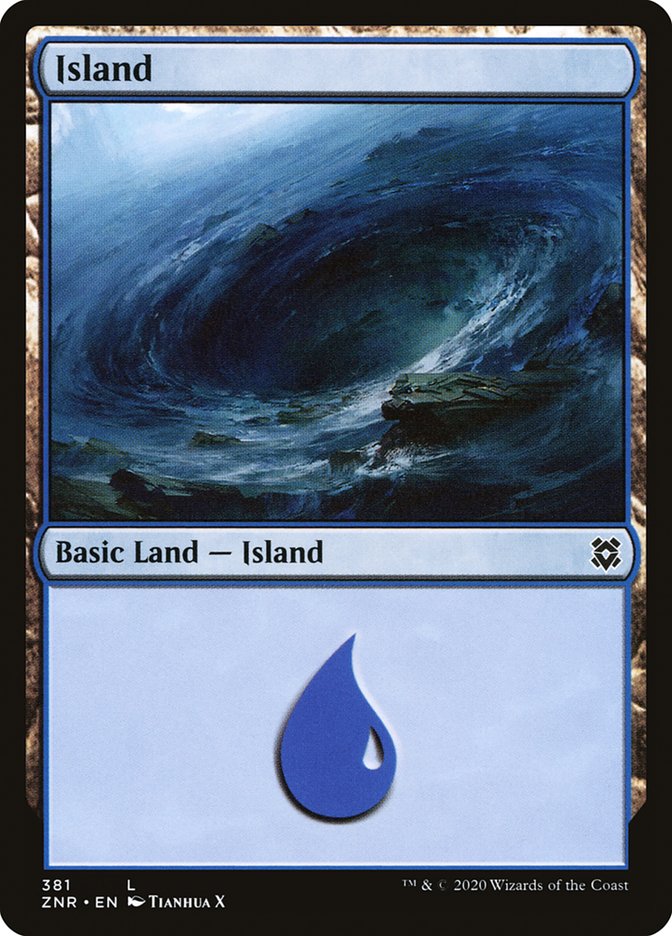 Island (381) [Zendikar Rising] | Event Horizon Hobbies CA