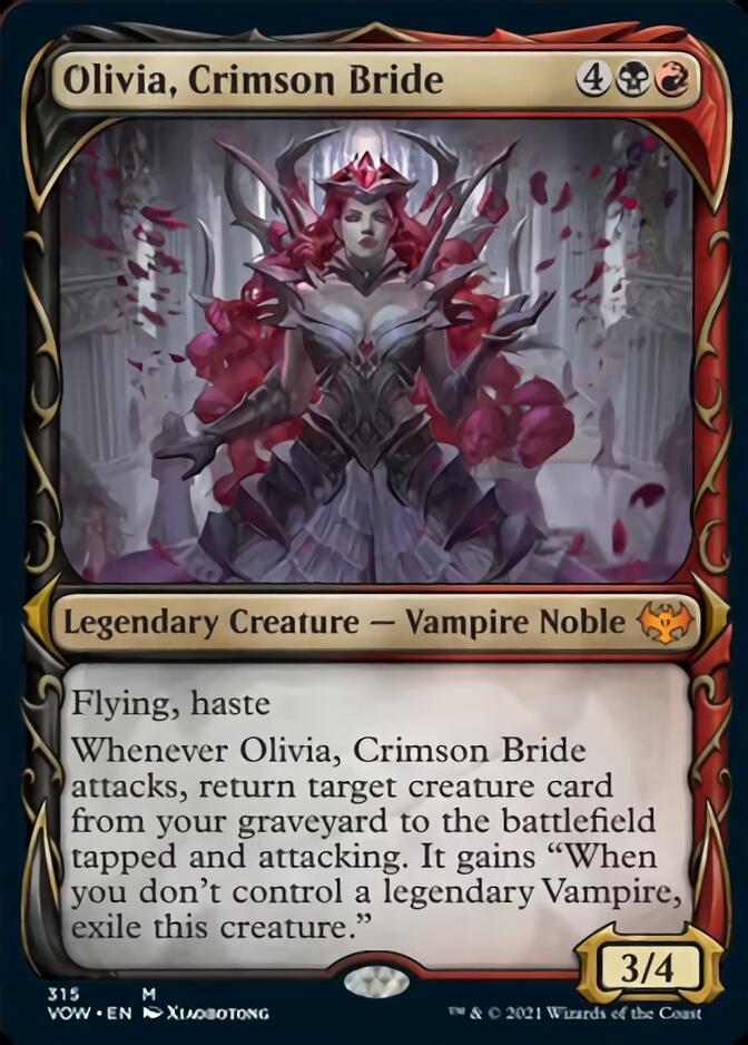 Olivia, Crimson Bride (Showcase Fang Frame) [Innistrad: Crimson Vow] | Event Horizon Hobbies CA