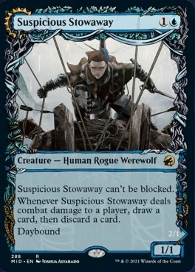 Suspicious Stowaway // Seafaring Werewolf (Showcase Equinox) [Innistrad: Midnight Hunt] | Event Horizon Hobbies CA