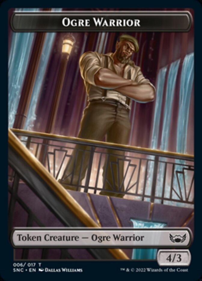 Ogre Warrior // Dog Double-sided Token [Streets of New Capenna Tokens] | Event Horizon Hobbies CA