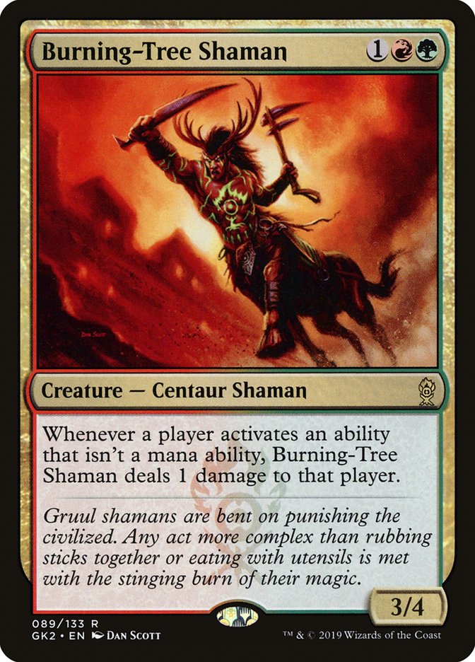 Burning-Tree Shaman [Ravnica Allegiance Guild Kit] | Event Horizon Hobbies CA