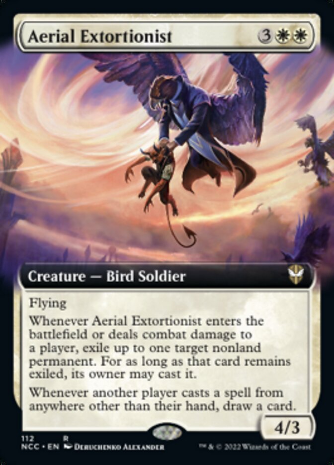 Aerial Extortionist (Extended Art) [Streets of New Capenna Commander] | Event Horizon Hobbies CA