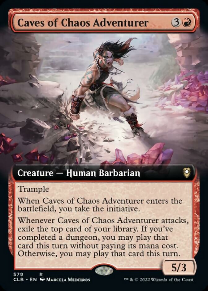 Caves of Chaos Adventurer (Extended Art) [Commander Legends: Battle for Baldur's Gate] | Event Horizon Hobbies CA