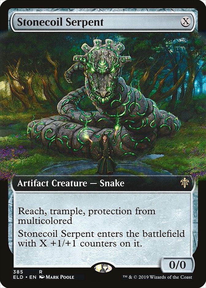 Stonecoil Serpent (Extended Art) [Throne of Eldraine] | Event Horizon Hobbies CA
