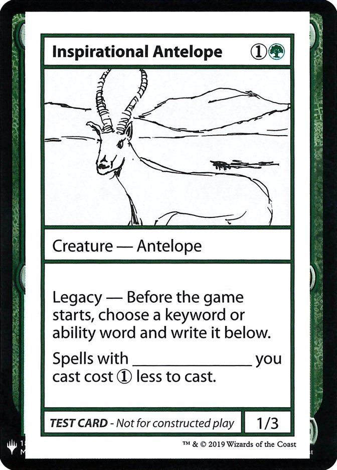Inspirational Antelope [Mystery Booster Playtest Cards] | Event Horizon Hobbies CA