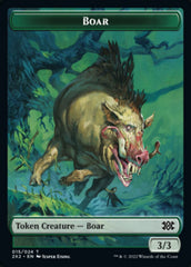 Boar // Soldier Double-sided Token [Double Masters 2022 Tokens] | Event Horizon Hobbies CA